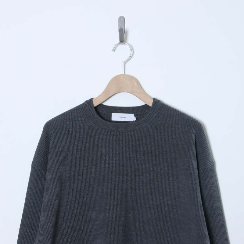 Graphpaper(グラフペーパー) High Density Crew Neck Knit