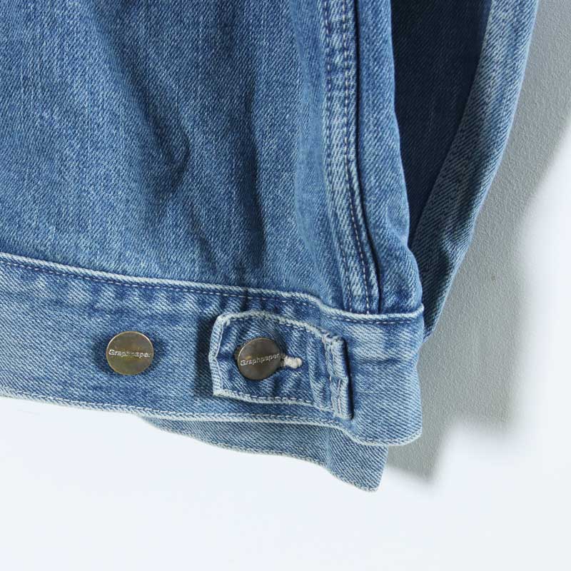 Graphpaper(եڡѡ) Selvage Denim Trucker Jacket Indigo Light Fade