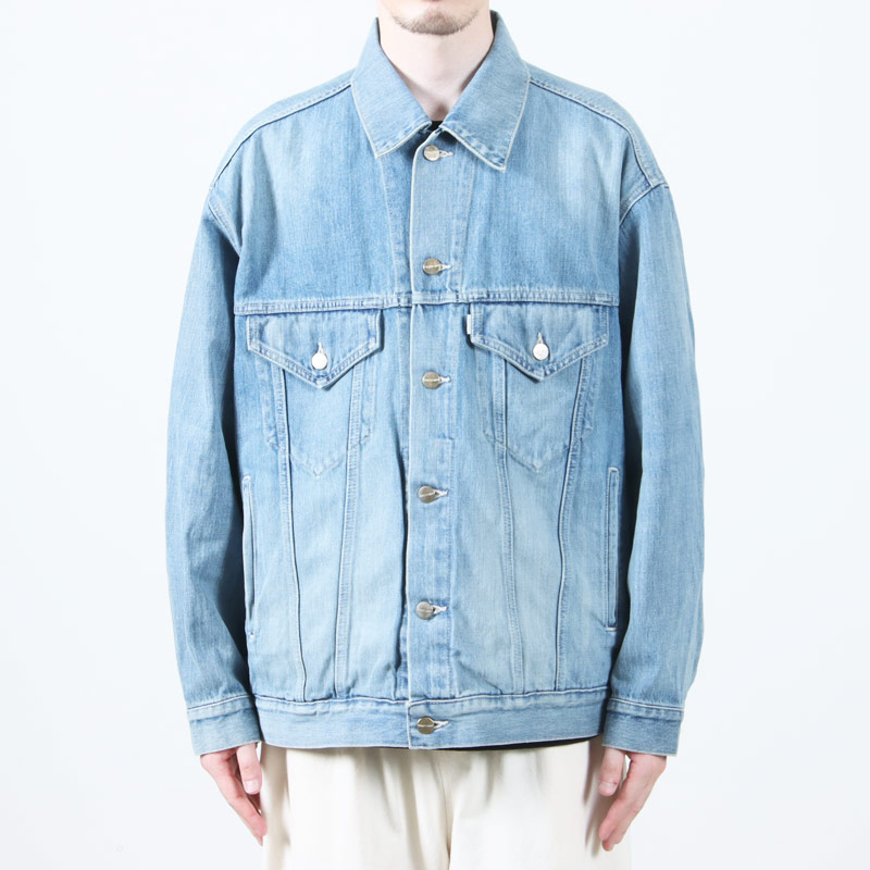 Graphpaper(եڡѡ) Selvage Denim Trucker Jacket Indigo Light Fade