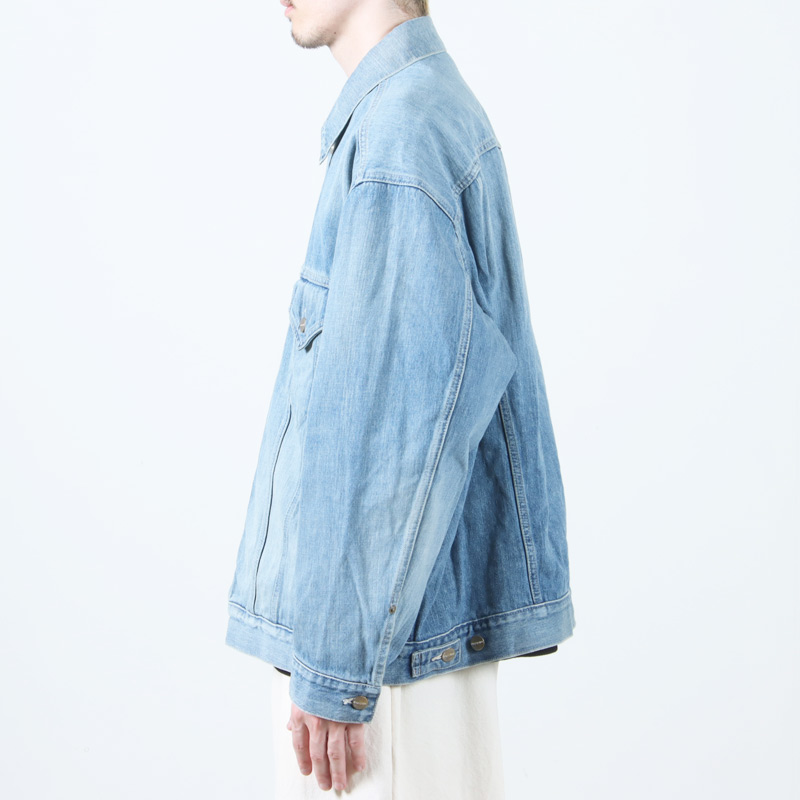 Graphpaper(եڡѡ) Selvage Denim Trucker Jacket Indigo Light Fade