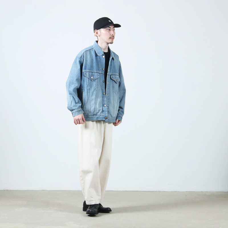 Graphpaper(եڡѡ) Selvage Denim Trucker Jacket Indigo Light Fade