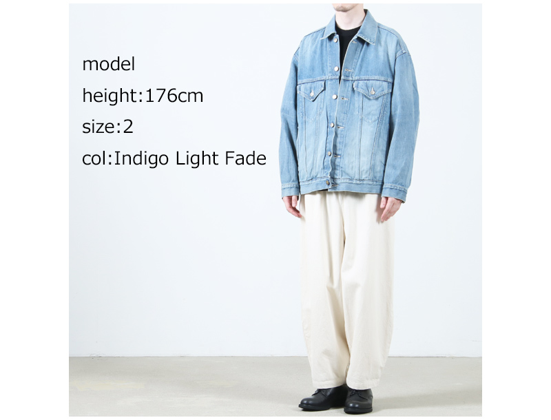 Graphpaper(եڡѡ) Selvage Denim Trucker Jacket Indigo Light Fade