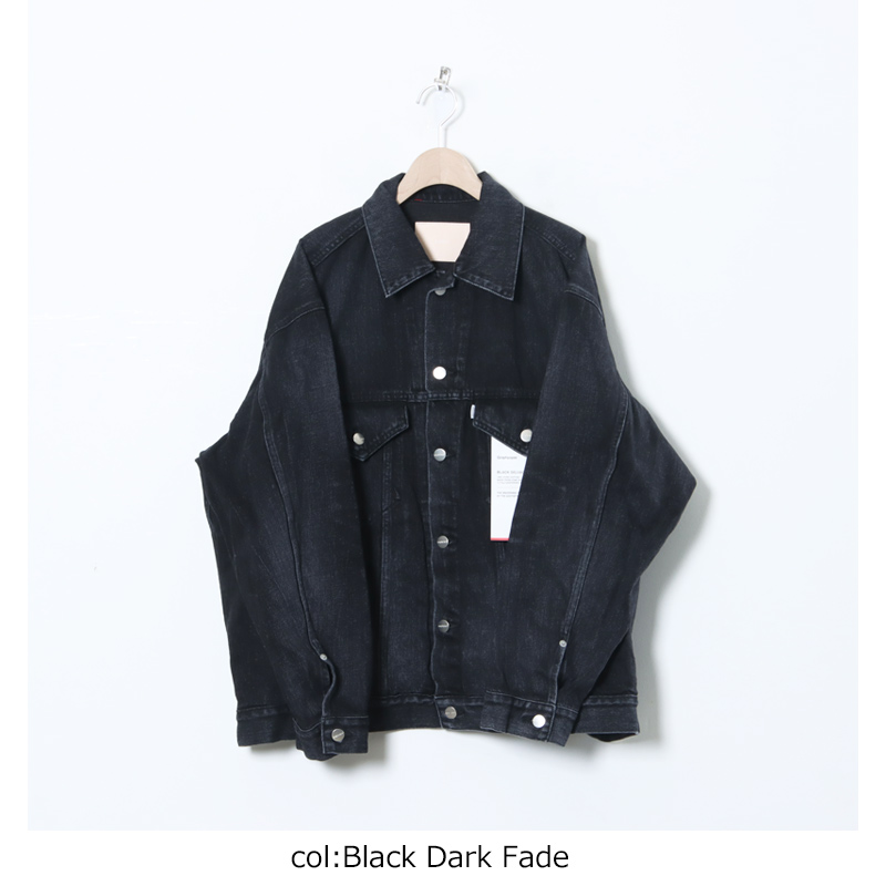 Graphpaper(եڡѡ) Selvage Denim Trucker Jacket Black Dark Fade