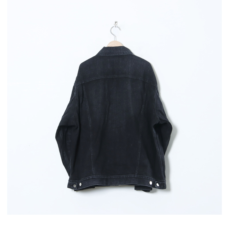 Graphpaper(եڡѡ) Selvage Denim Trucker Jacket Black Dark Fade