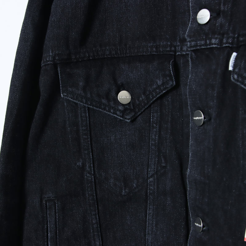 Graphpaper(եڡѡ) Selvage Denim Trucker Jacket Black Dark Fade