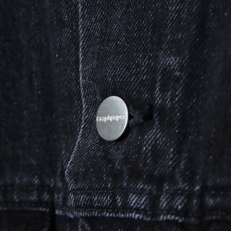 Graphpaper(եڡѡ) Selvage Denim Trucker Jacket Black Dark Fade