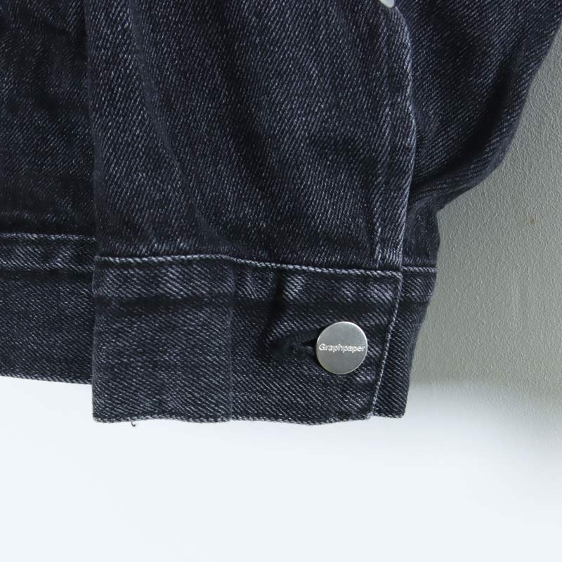 Graphpaper(եڡѡ) Selvage Denim Trucker Jacket Black Dark Fade