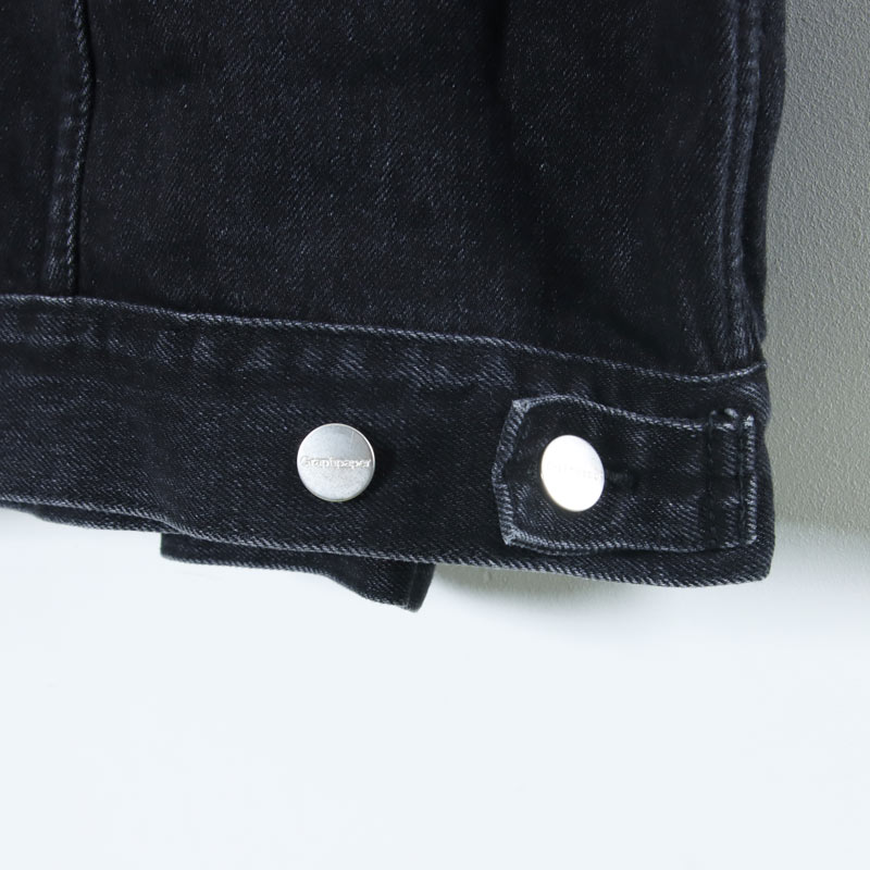 Graphpaper(եڡѡ) Selvage Denim Trucker Jacket Black Dark Fade