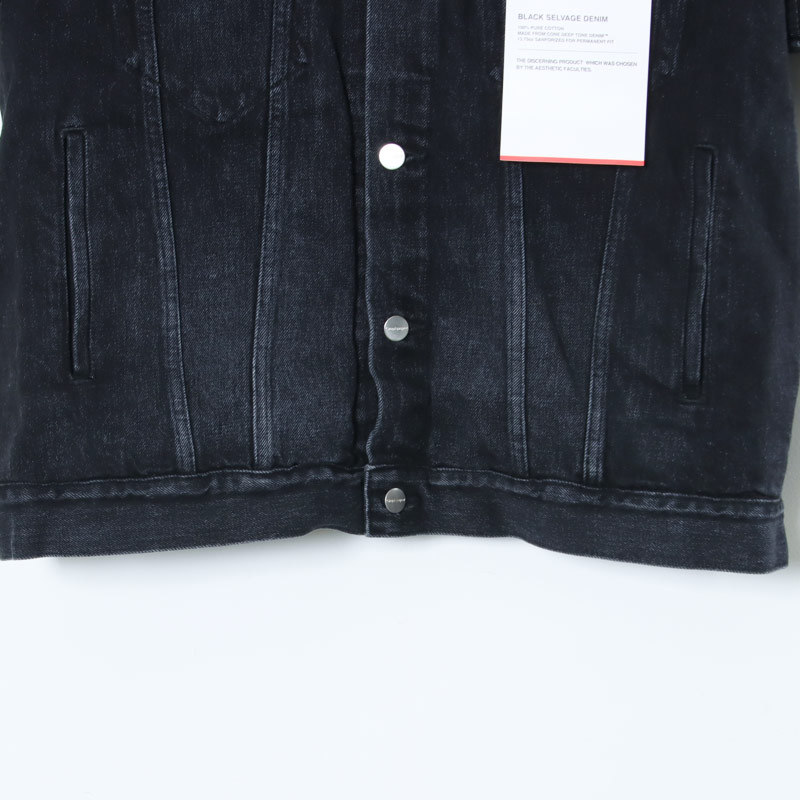 Graphpaper(եڡѡ) Selvage Denim Trucker Jacket Black Dark Fade