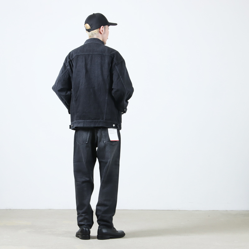 Graphpaper(եڡѡ) Selvage Denim Trucker Jacket Black Dark Fade