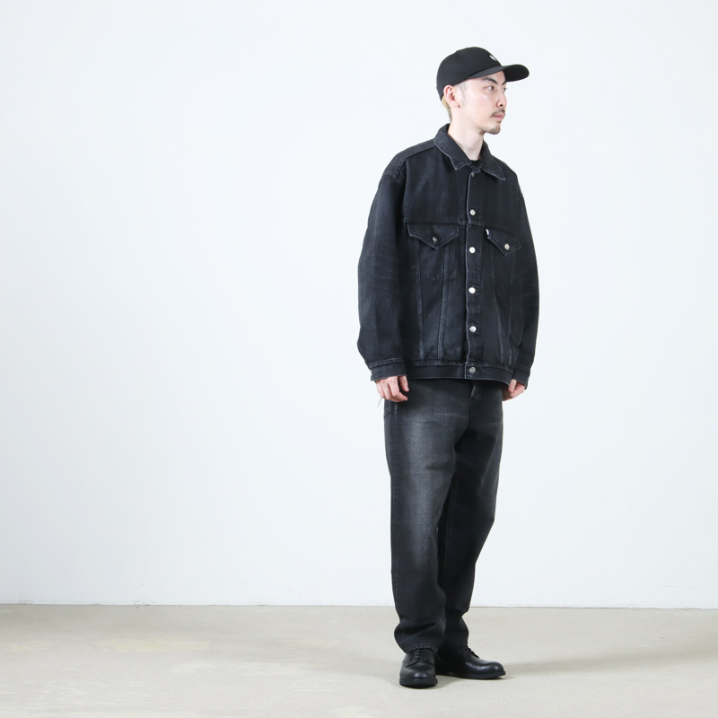 Graphpaper(եڡѡ) Selvage Denim Trucker Jacket Black Dark Fade