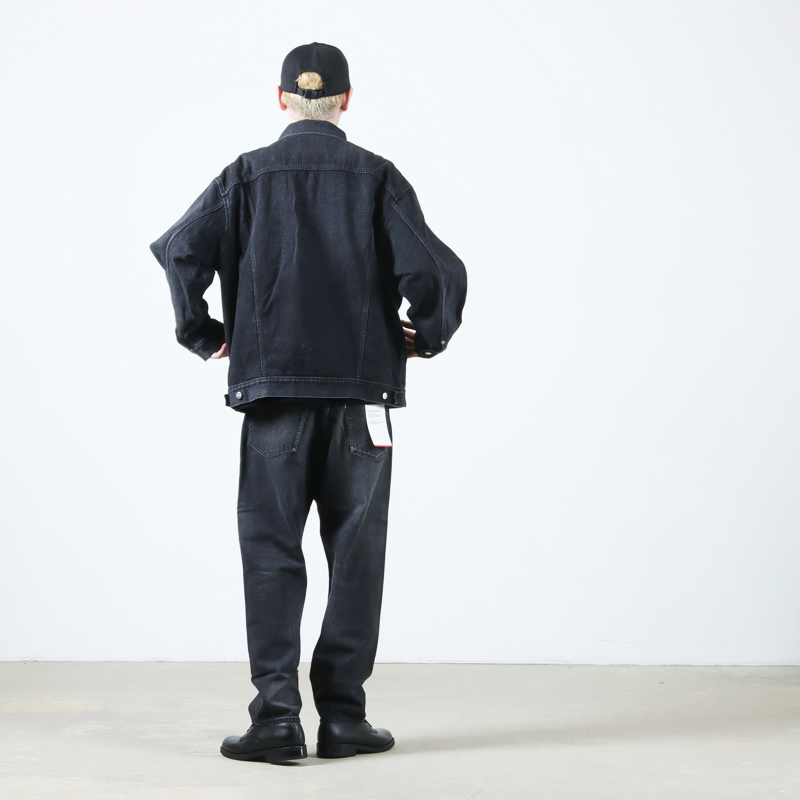 Graphpaper(եڡѡ) Selvage Denim Trucker Jacket Black Dark Fade