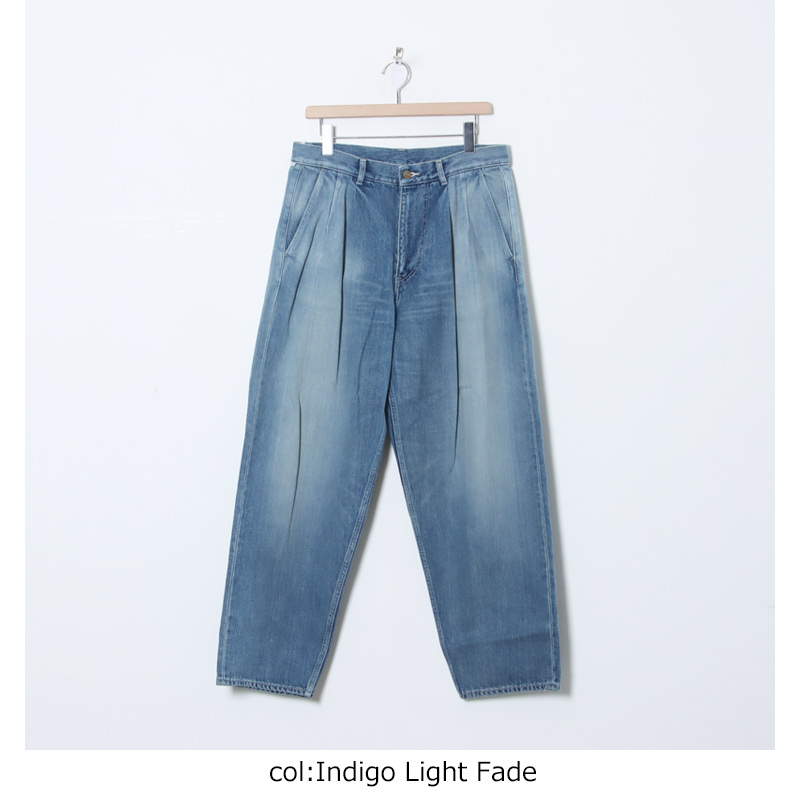 Graphpaper (グラフペーパー) Selvage Denim Two Tuck Tapered