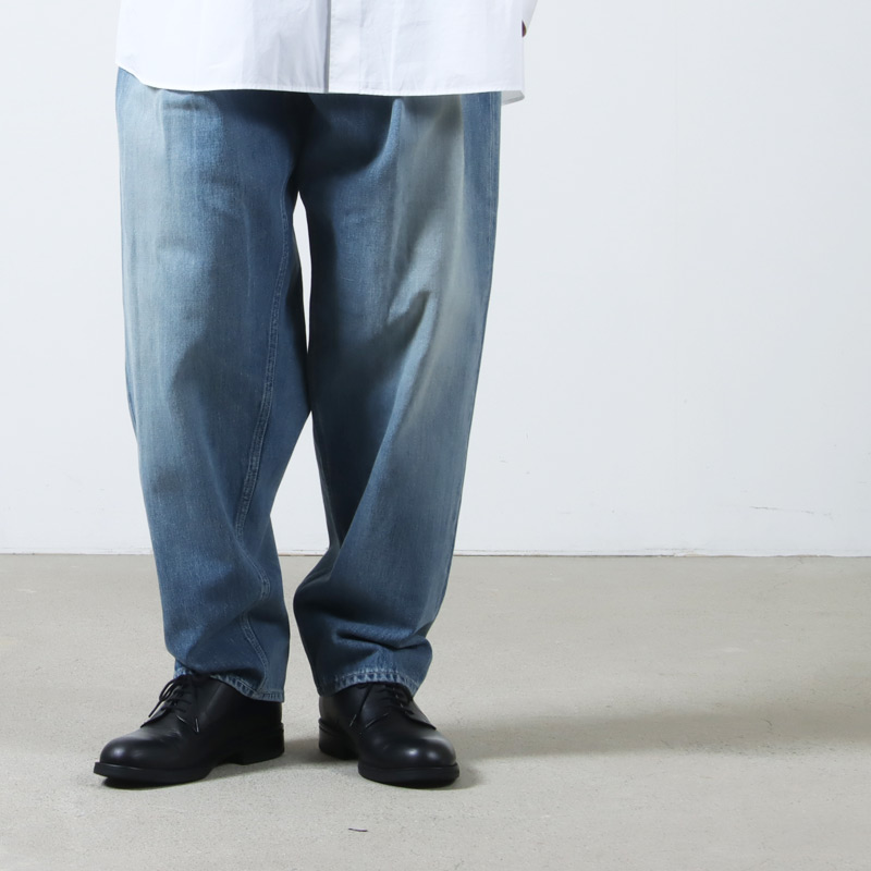 Graphpaper セルビッチ デニムツータックテーパードパンツ ３ Selvage Denim Two Tuck Tapered Pants-セルビッジデニム