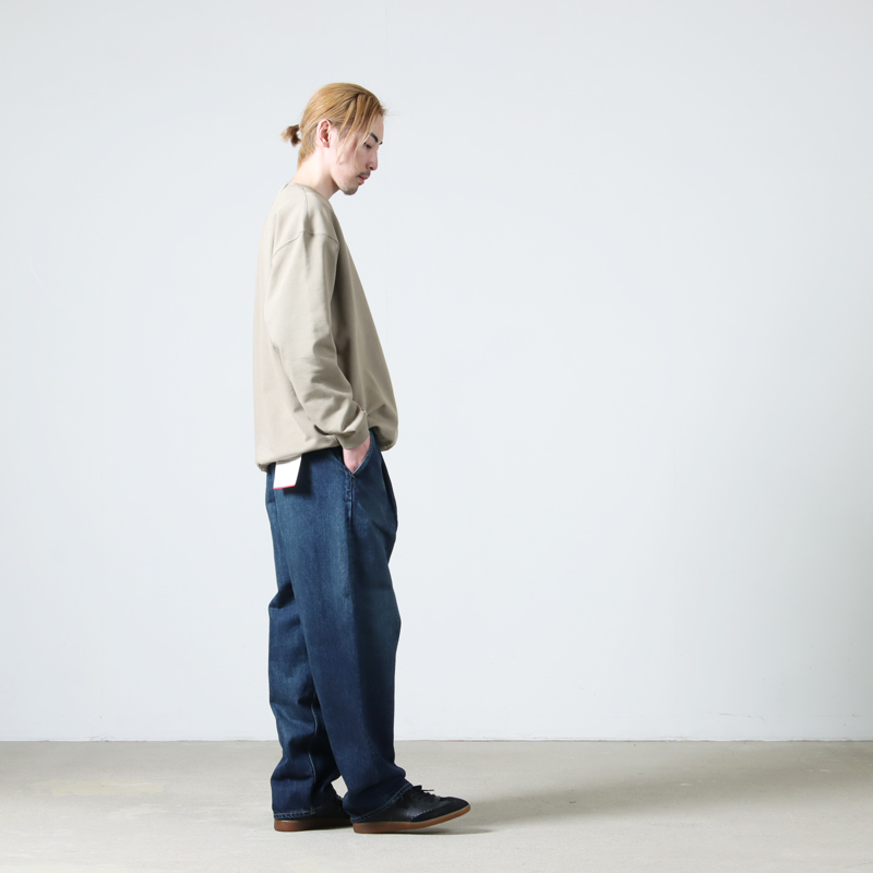 Graphpaper セルビッチ デニムツータックテーパードパンツ ３ Graphpaper (グラフペーパー) Selvage Denim Two Tuck Tapered