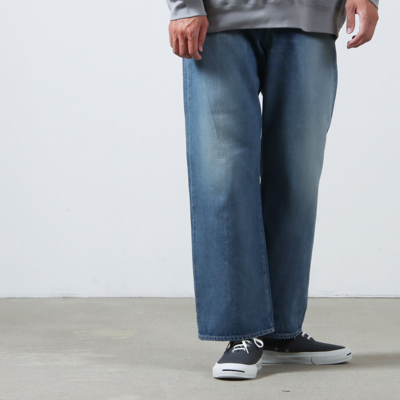 Graphpaper(եڡѡ) Selvage Denim Five Pocket Wide Straight Pants