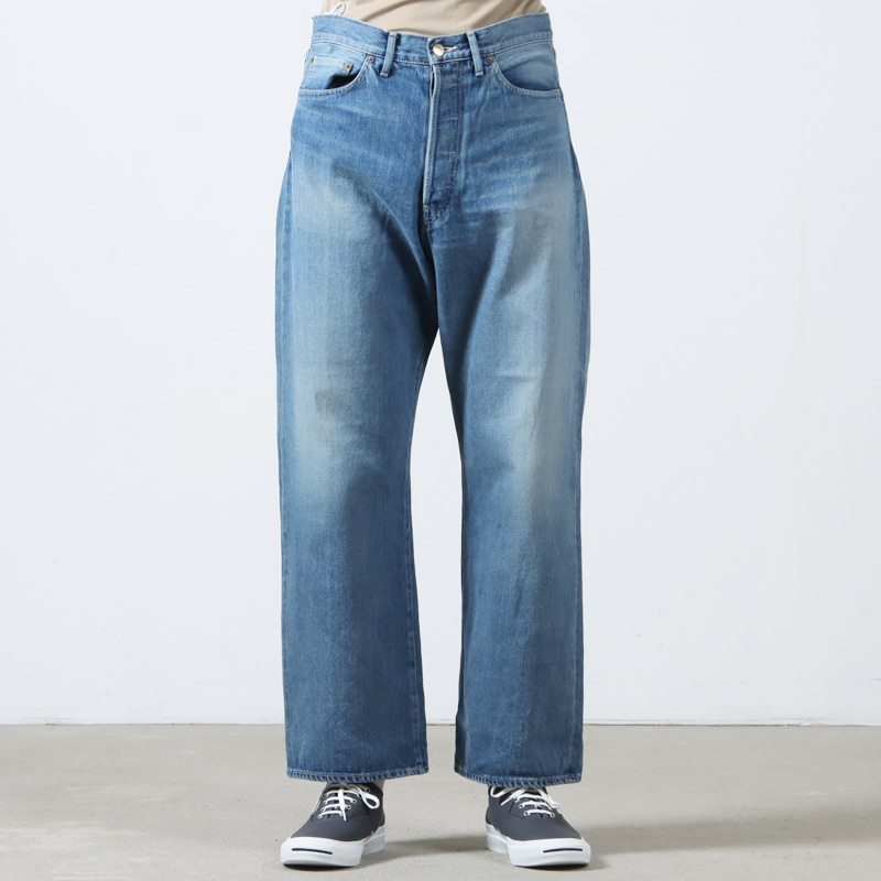 Graphpaper(եڡѡ) Selvage Denim Five Pocket Wide Straight Pants