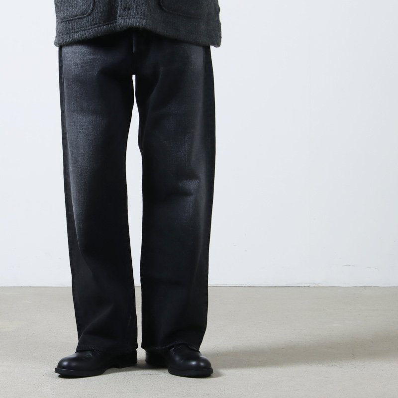 Graphpaper ワイドストレートデニム ダークフェード サイズ1 Graphpaper (グラフペーパー) Selvage Denim Five Pocket Wide