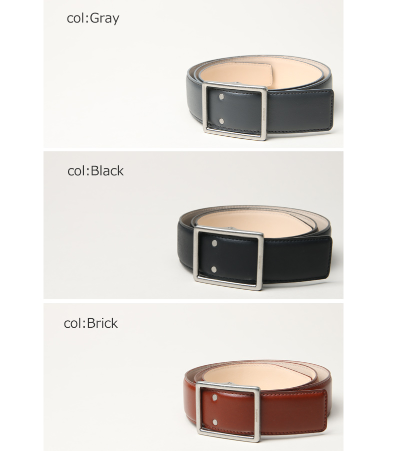 Graphpaper(եڡѡ) Graphpaper Holeless Leather Classic Belt