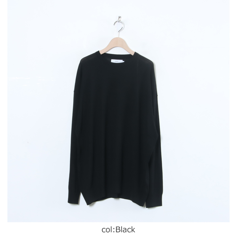 Graphpaper(եڡѡ) High Gauge L/S Oversized Crew Neck Knit