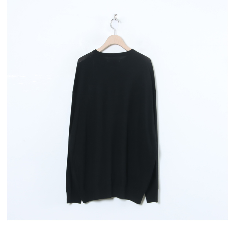 Graphpaper(եڡѡ) High Gauge L/S Oversized Crew Neck Knit