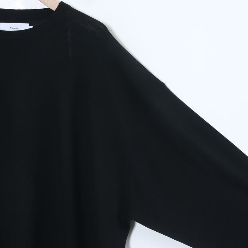 Graphpaper(եڡѡ) High Gauge L/S Oversized Crew Neck Knit