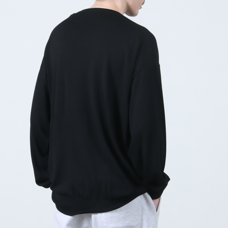 Graphpaper(եڡѡ) High Gauge L/S Oversized Crew Neck Knit