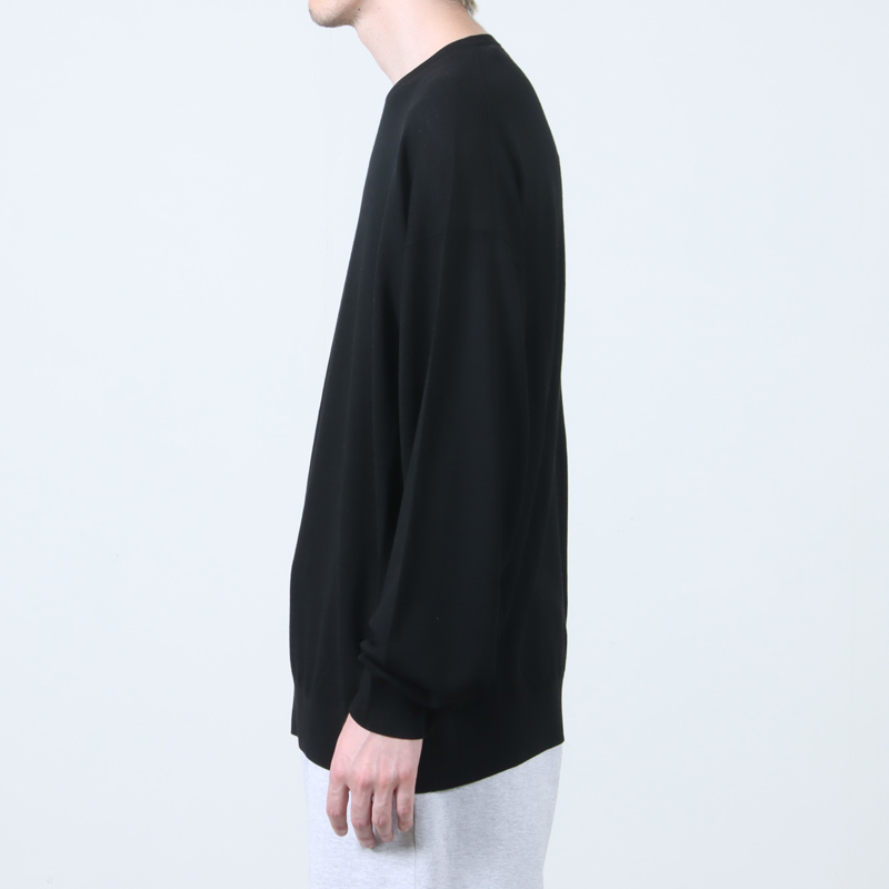 Graphpaper(եڡѡ) High Gauge L/S Oversized Crew Neck Knit