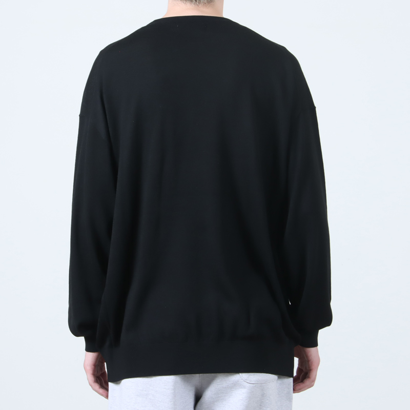 Graphpaper(եڡѡ) High Gauge L/S Oversized Crew Neck Knit