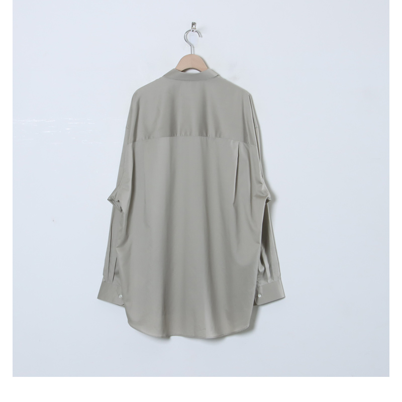 Graphpaper(եڡѡ) Silicon Poplin Oversized Regular Collar Shirt