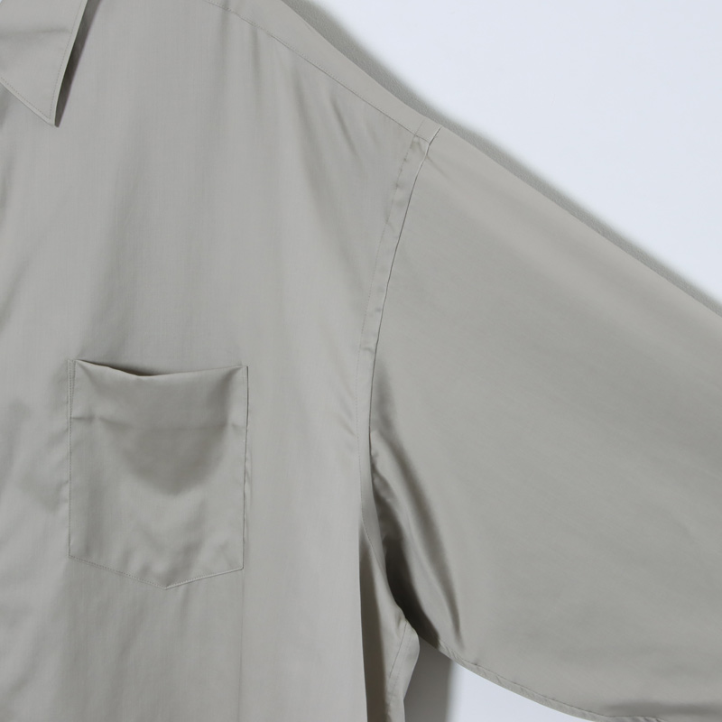 Graphpaper(եڡѡ) Silicon Poplin Oversized Regular Collar Shirt