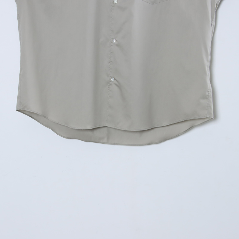 Graphpaper(եڡѡ) Silicon Poplin Oversized Regular Collar Shirt