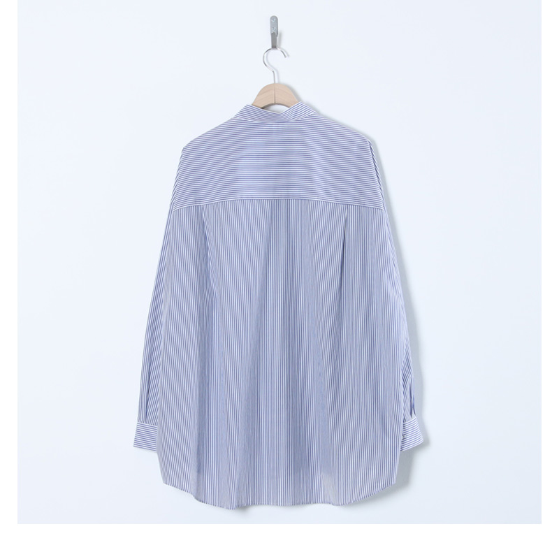 Graphpaper(եڡѡ) Broad Stripe L/S Oversized Regular Collar Shirt