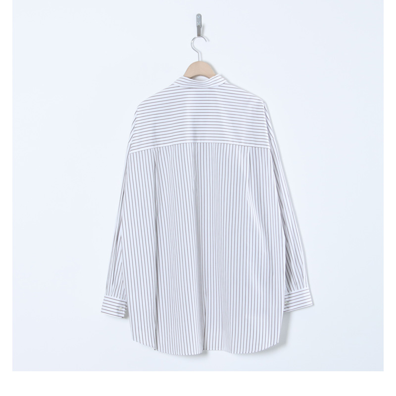Graphpaper(եڡѡ) SIDOGRAS Stripe L/S Oversized Regular Collar Shirt