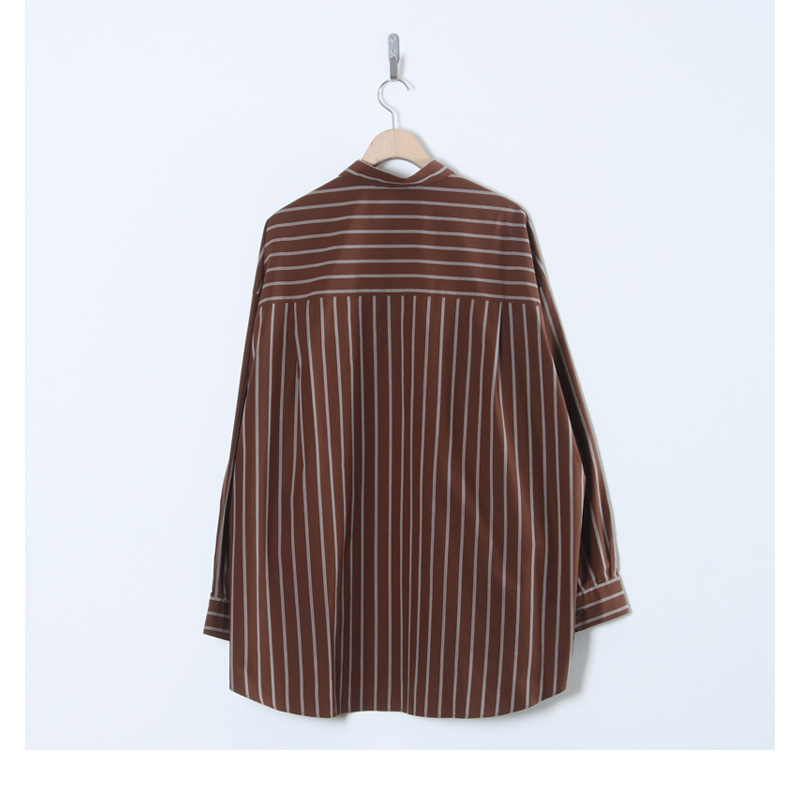 Graphpaper(եڡѡ) SIDOGRAS Stripe L/S Oversized Regular Collar Shirt