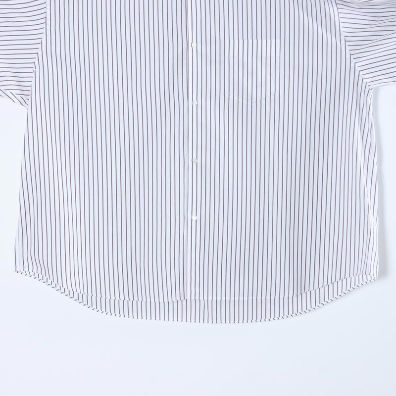 Graphpaper(եڡѡ) SIDOGRAS Stripe L/S Oversized Regular Collar Shirt