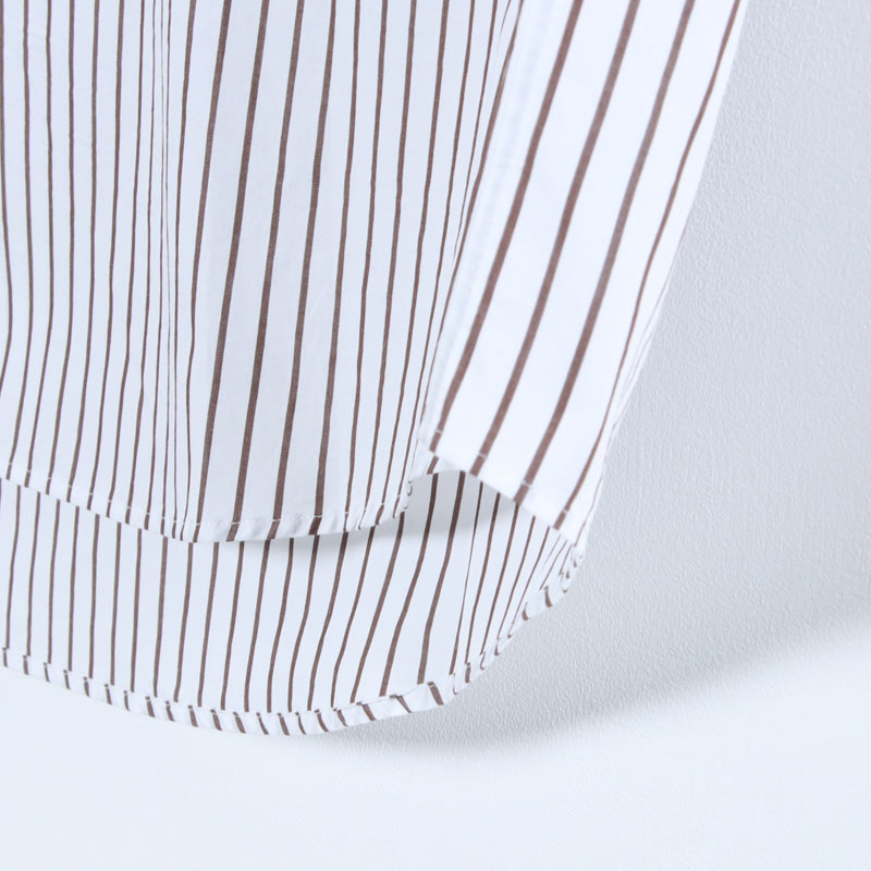 Graphpaper(եڡѡ) SIDOGRAS Stripe L/S Oversized Regular Collar Shirt