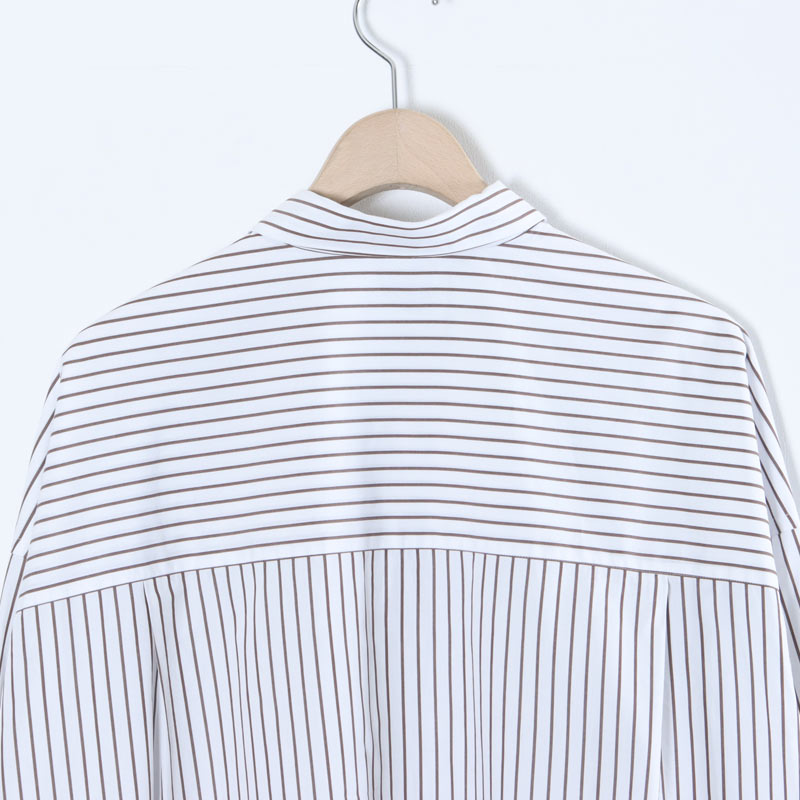 Graphpaper(եڡѡ) SIDOGRAS Stripe L/S Oversized Regular Collar Shirt