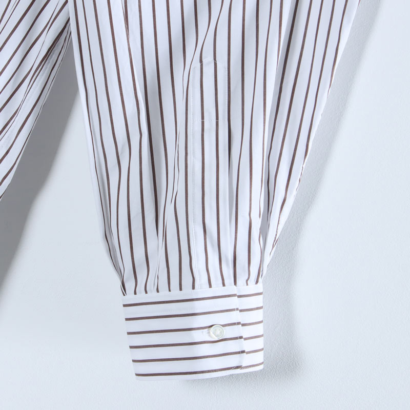 Graphpaper(եڡѡ) SIDOGRAS Stripe L/S Oversized Regular Collar Shirt