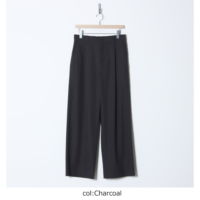 Graphpaper(����եڡ��ѡ�) Brushed Cotton Gabardine Wide Straight Pants