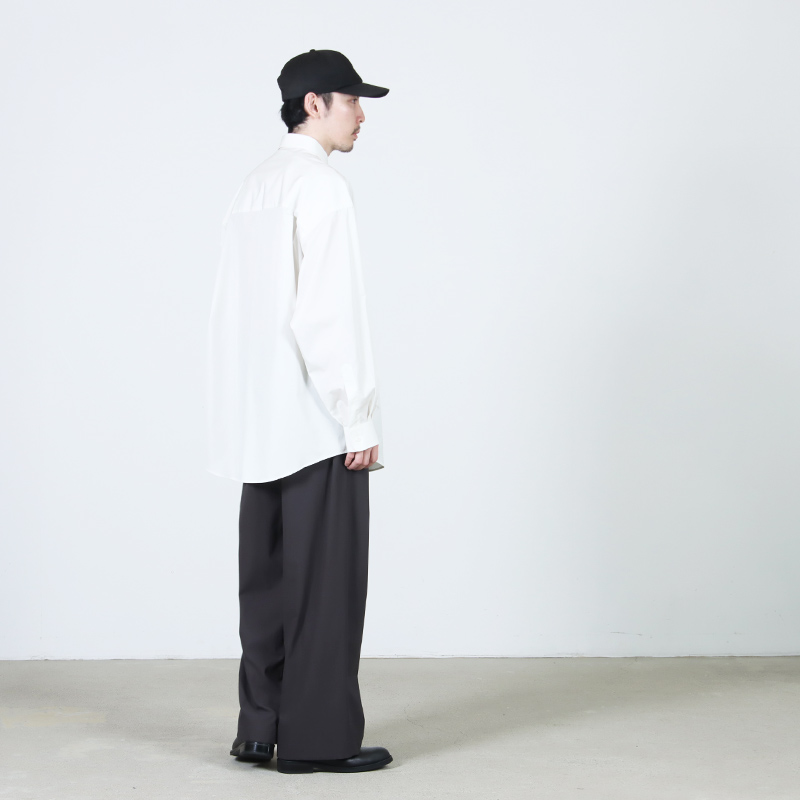 Graphpaper(����եڡ��ѡ�) Brushed Cotton Gabardine Wide Straight Pants