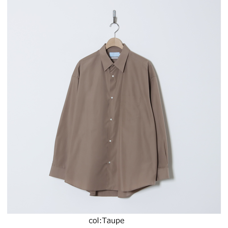 Graphpaper(����եڡ��ѡ�) ALUMO for GP L/S Oversized Regular Collar Shirt