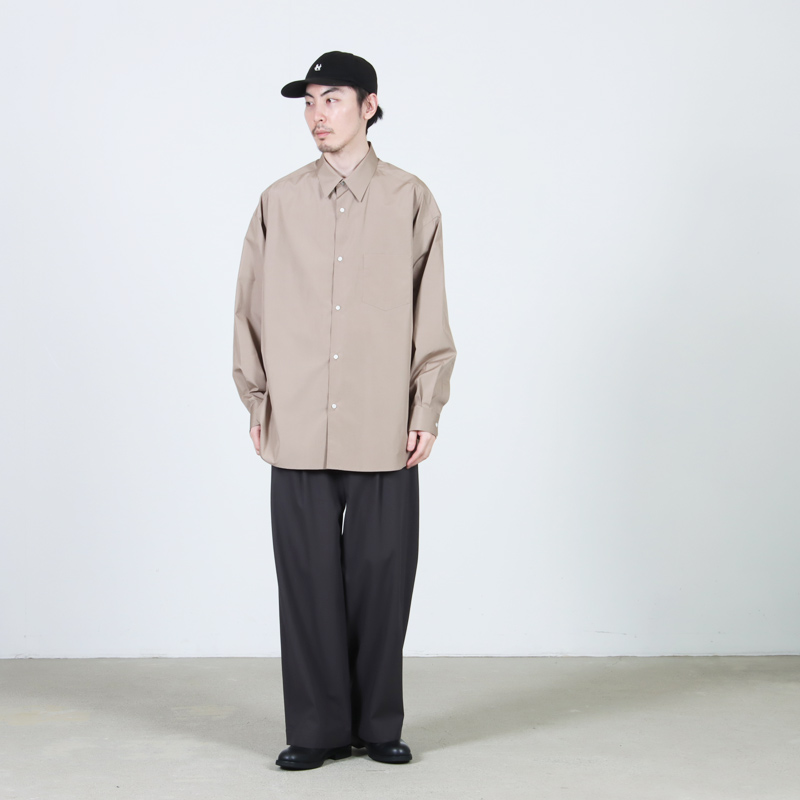 Graphpaper(����եڡ��ѡ�) ALUMO for GP L/S Oversized Regular Collar Shirt