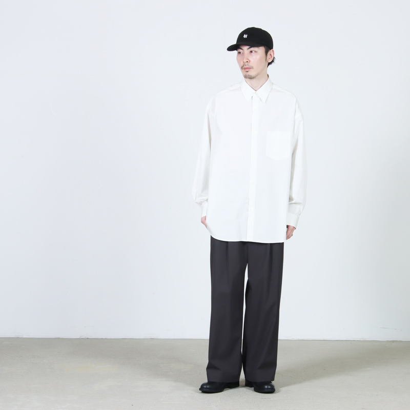 Graphpaper(����եڡ��ѡ�) ALUMO for GP L/S Oversized Regular Collar Shirt