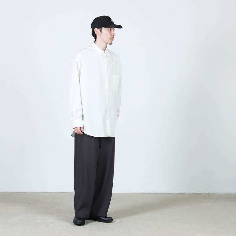 Graphpaper(����եڡ��ѡ�) ALUMO for GP L/S Oversized Regular Collar Shirt