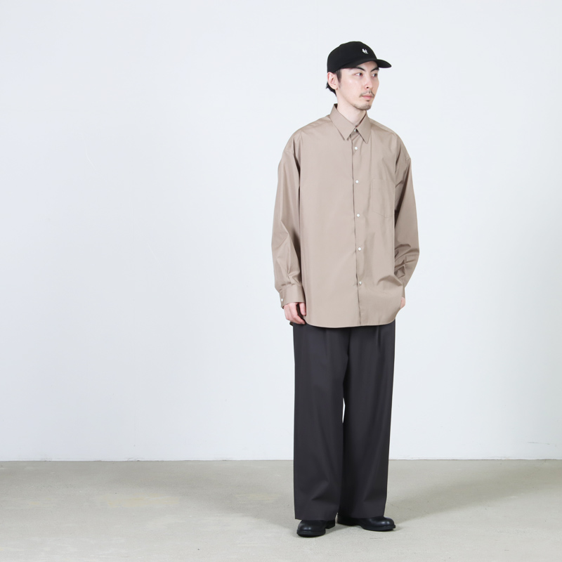 Graphpaper(����եڡ��ѡ�) ALUMO for GP L/S Oversized Regular Collar Shirt