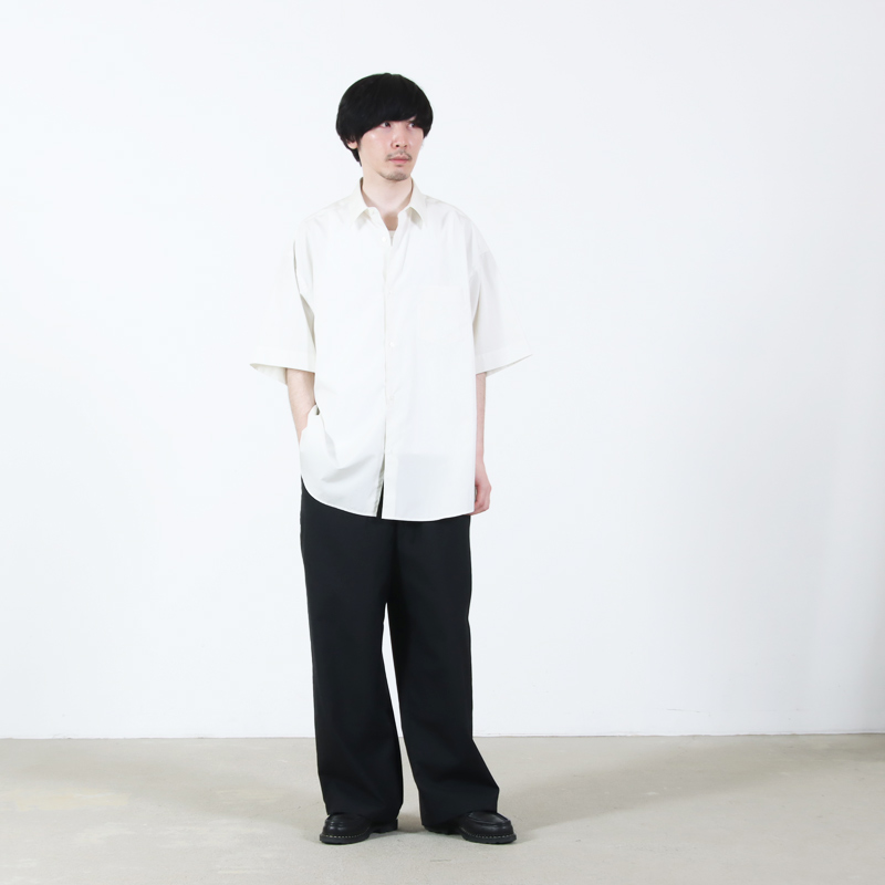 Graphpaper(����եڡ��ѡ�) ALUMO for GP S/S Oversized Regular Collar Shirt