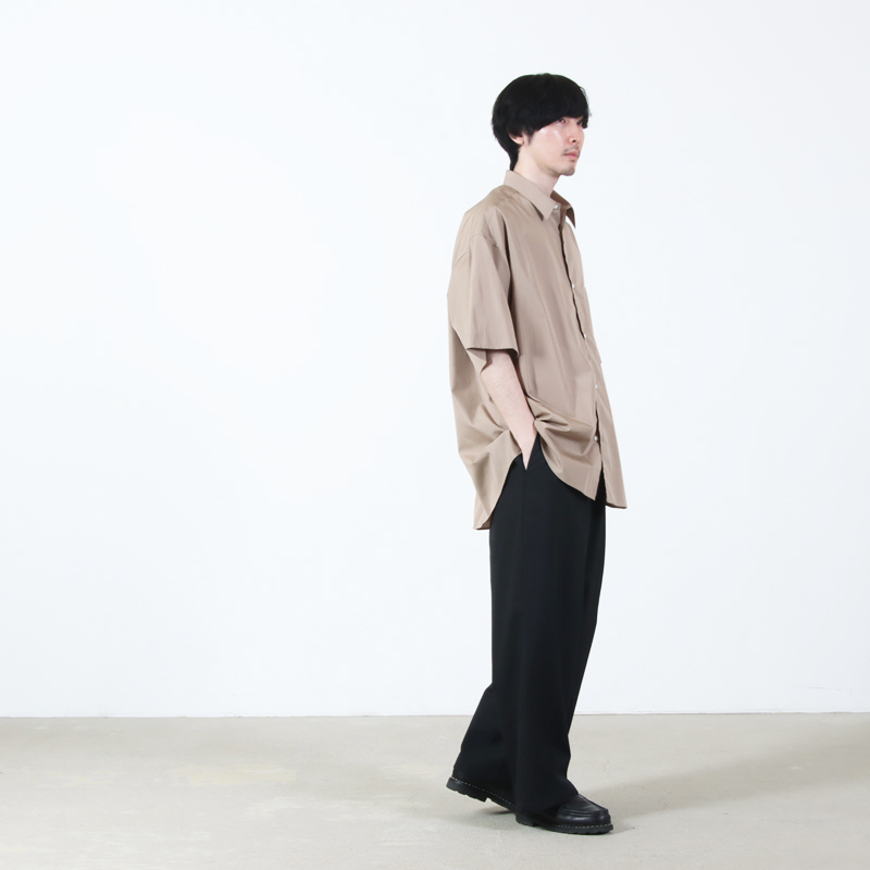 Graphpaper(����եڡ��ѡ�) ALUMO for GP S/S Oversized Regular Collar Shirt