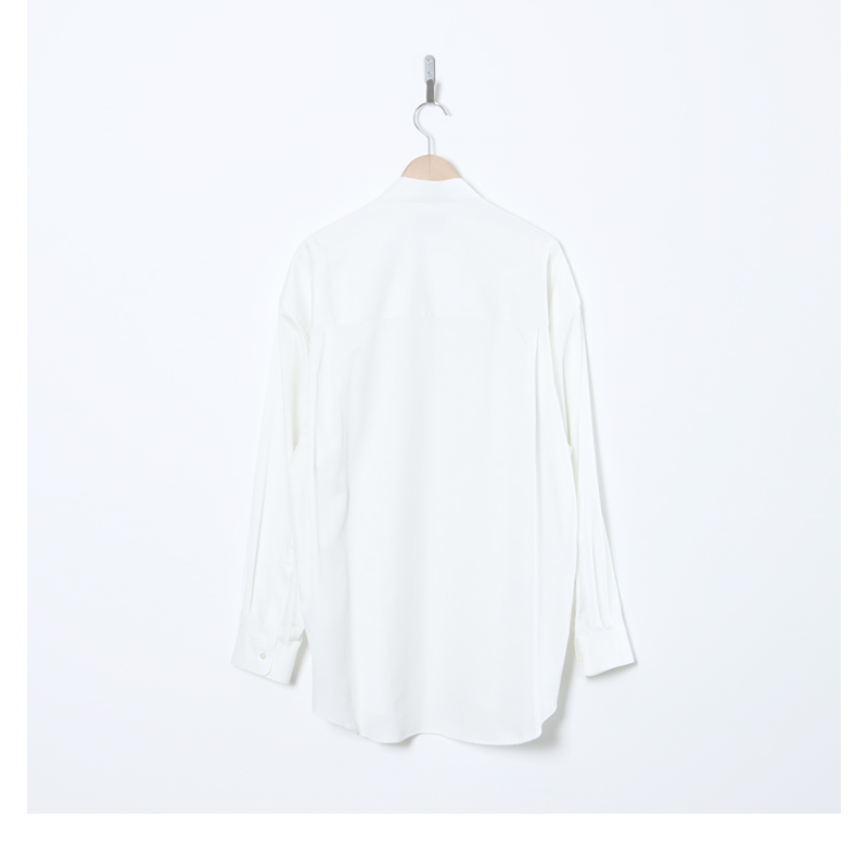Graphpaper(����եڡ��ѡ�) Silicon Poplin Oversized Regular Collar Shirt