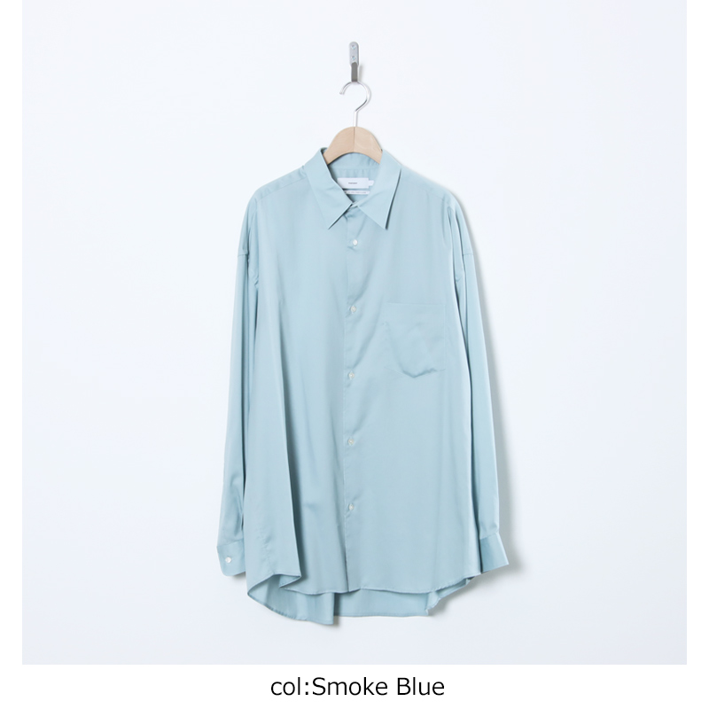 Graphpaper(����եڡ��ѡ�) Silicon Poplin Oversized Regular Collar Shirt